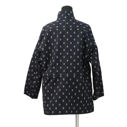 Hermes Coat Reversible Chaine D'ancre Short 34 Blue-marine
