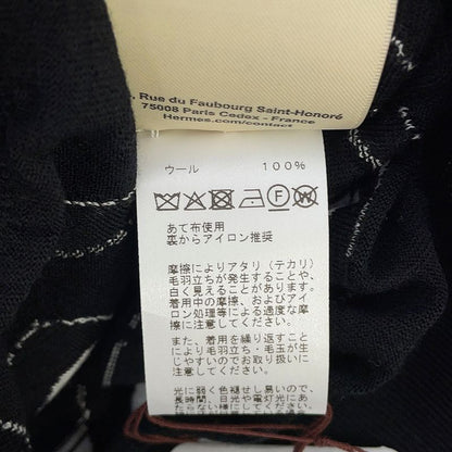 Hermes Cardigan Long Sleeve Felonerie Motif 36 Top Black
