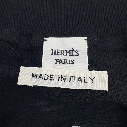 Hermes Cardigan Long Sleeve Felonerie Motif 36 Top Black