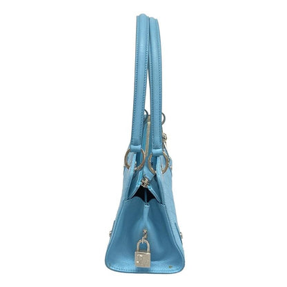 Dior Handbag Joy Cannage Stitch Blue Leather
