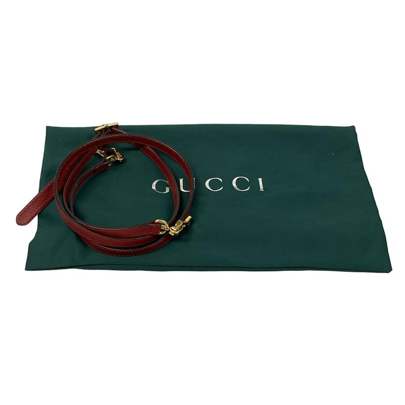 Gucci Tote Ophidia GG Small Beige Red Leather X