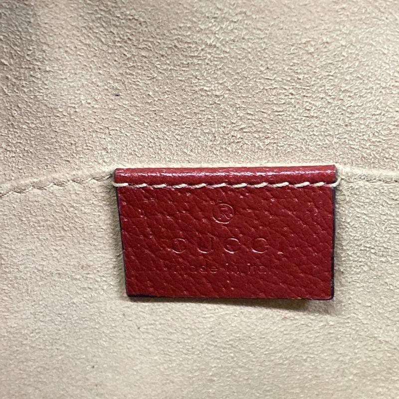 Gucci Tote Ophidia GG Small Beige Red Leather X