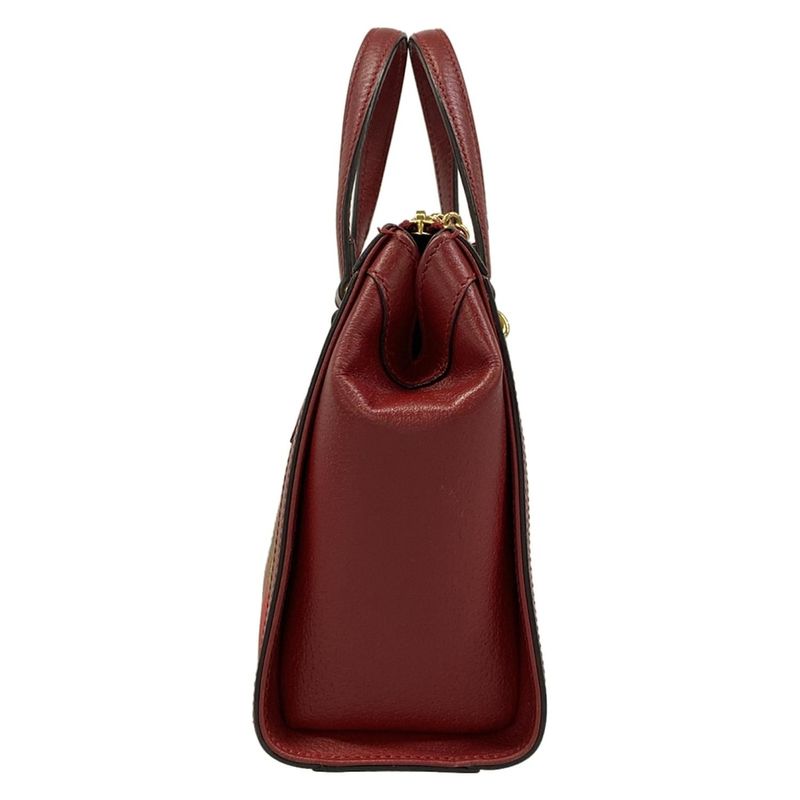 Gucci Tote Ophidia GG Small Beige Red Leather X