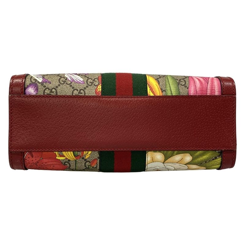 Gucci Tote Ophidia GG Small Beige Red Leather X