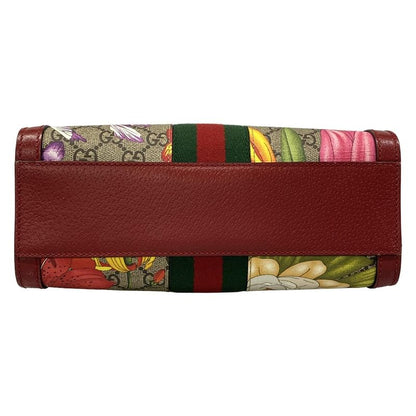 Gucci Tote Ophidia GG Small Beige Red Leather X