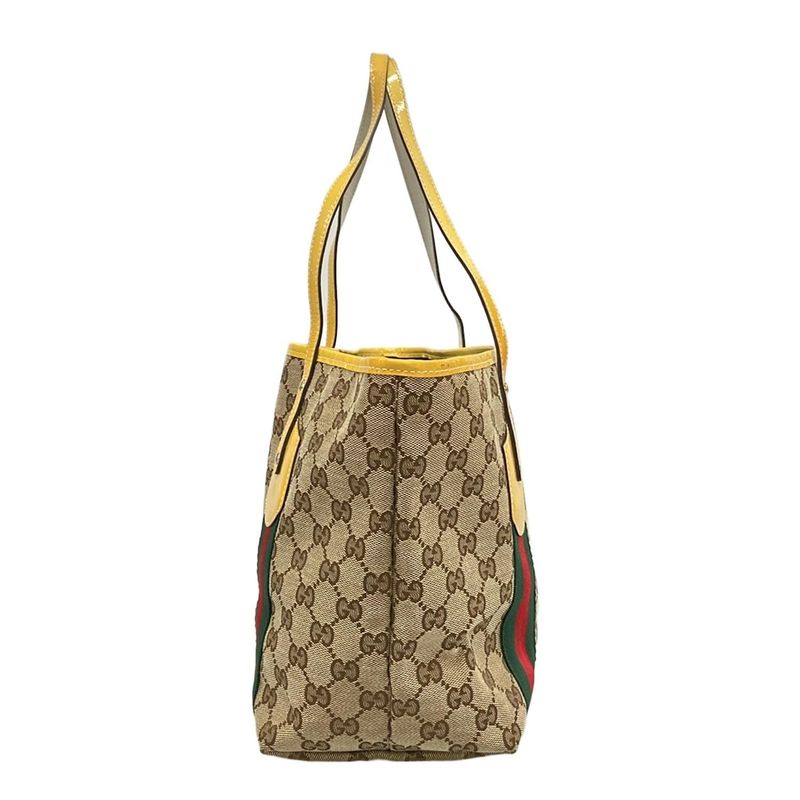 Gucci Tote Jolie GG Pattern Sherry Yellow Beige Multi X X Multi