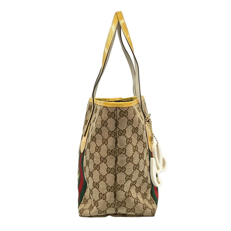 Gucci Tote Jolie GG Pattern Sherry Yellow Beige Multi X X Multi