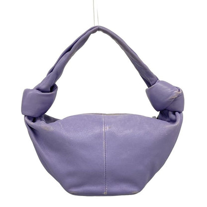 Bottega Veneta Handbag Double Knot Purple Leather