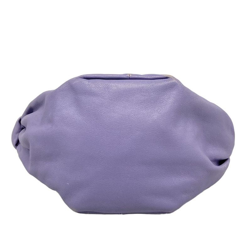 Bottega Veneta Handbag Double Knot Purple Leather