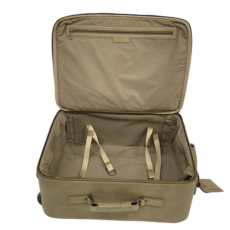 Bottega Veneta Travel Bag Intrecciato Khaki Leather