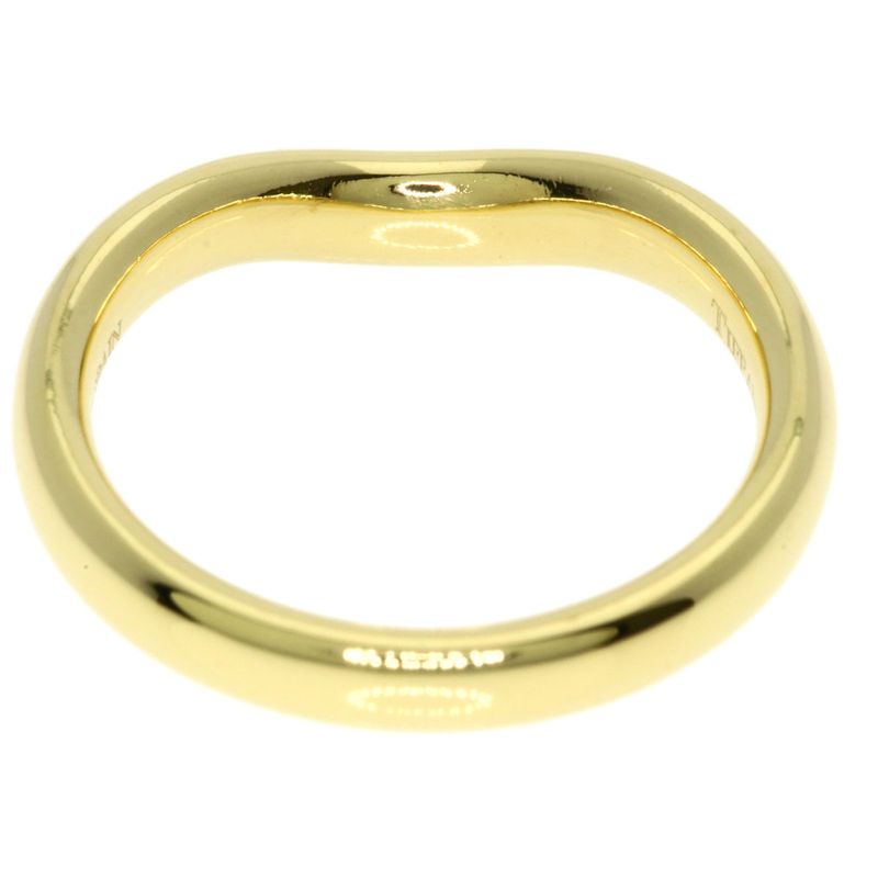 Tiffany & Co T Cube Band Ring 18K Yellow Gold