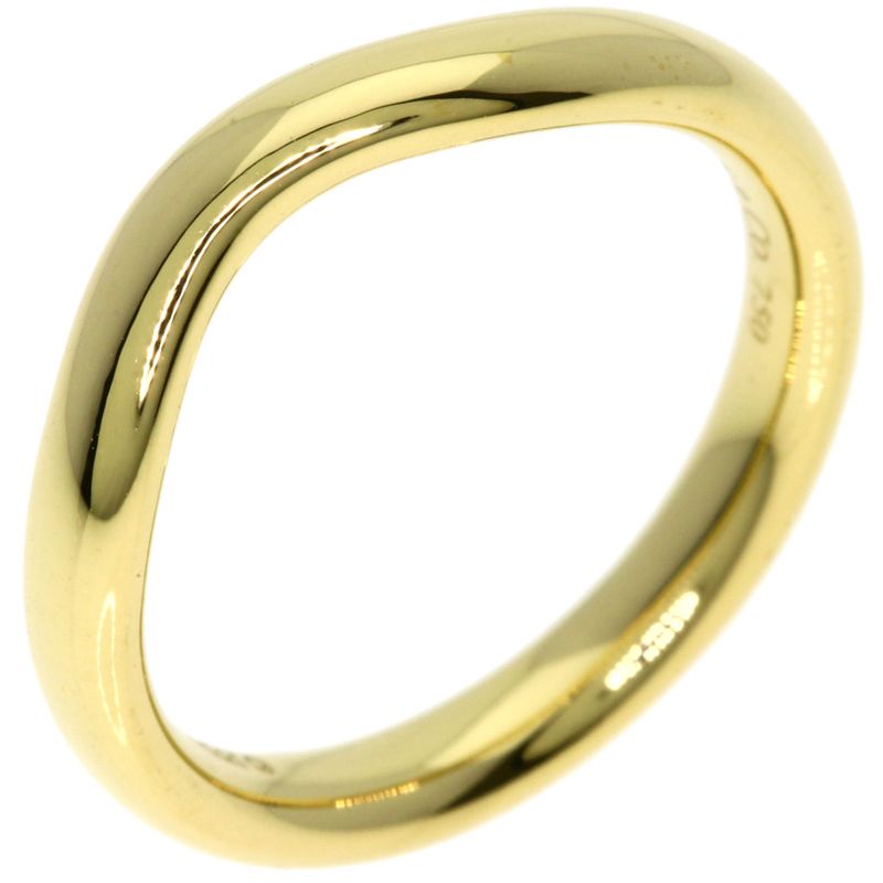 Tiffany & Co T Cube Band Ring 18K Yellow Gold