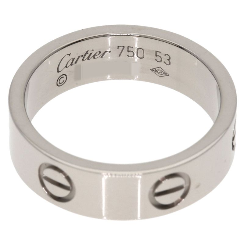 Cartier Love Ring 53 18K White Gold