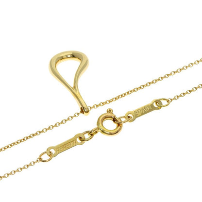 Tiffany & Co Open Teardrop Necklace 18K Yellow Gold