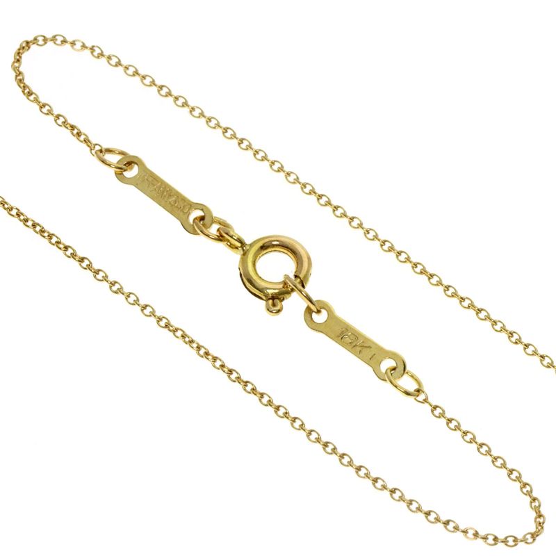 Tiffany & Co Open Teardrop Necklace 18K Yellow Gold