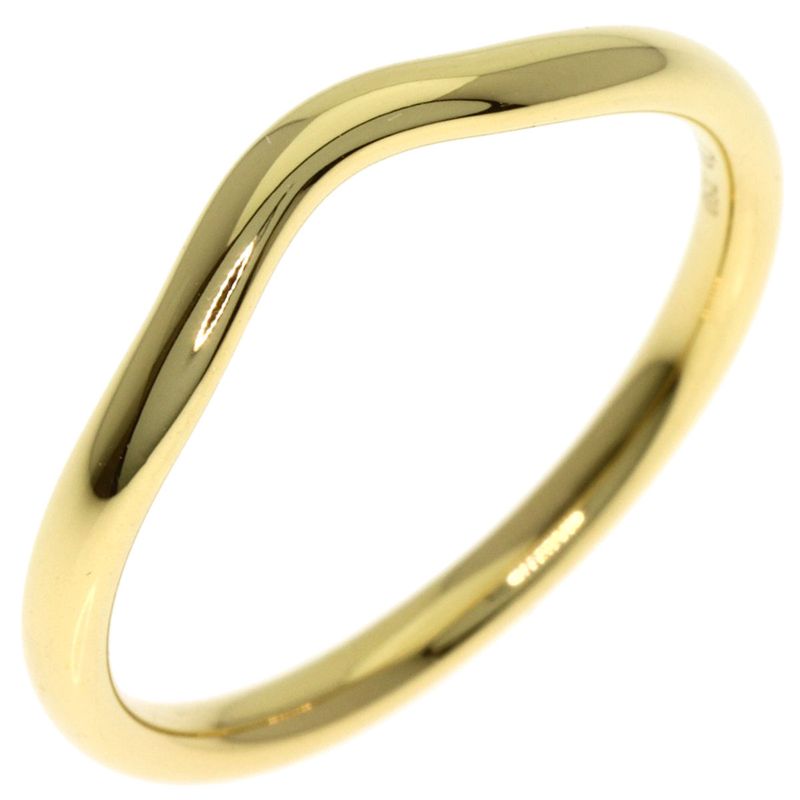 Tiffany & Co T Cube Band Ring 18K Yellow Gold