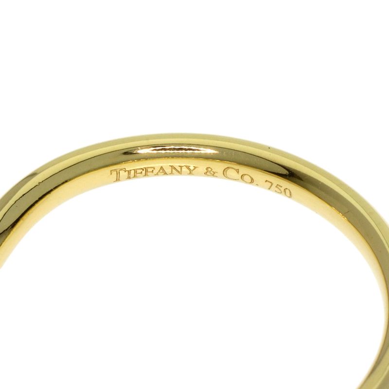 Tiffany & Co T Cube Band Ring 18K Yellow Gold