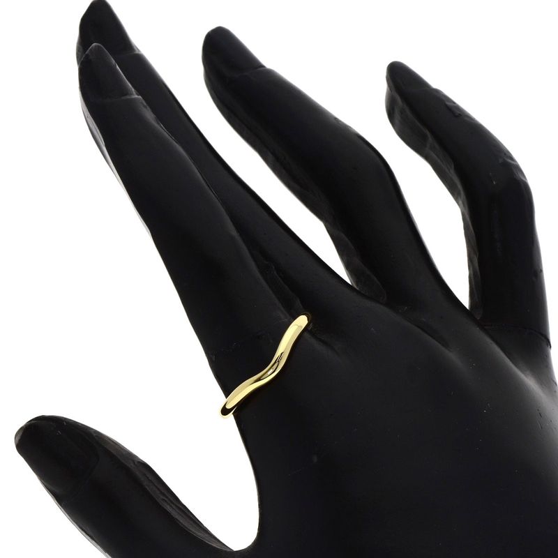 Tiffany & Co T Cube Band Ring 18K Yellow Gold