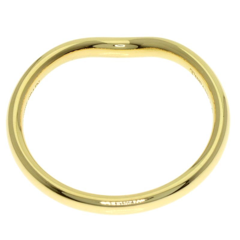Tiffany & Co T Cube Band Ring 18K Yellow Gold
