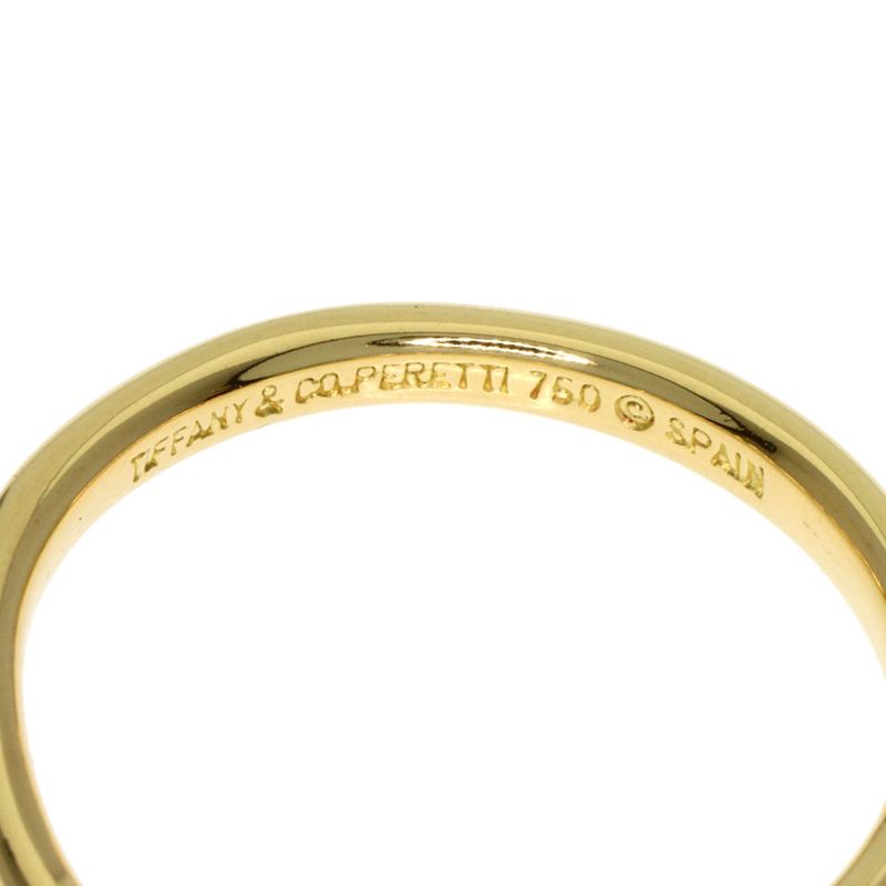 Tiffany & Co Curved Band Ring 18K Yellow Gold