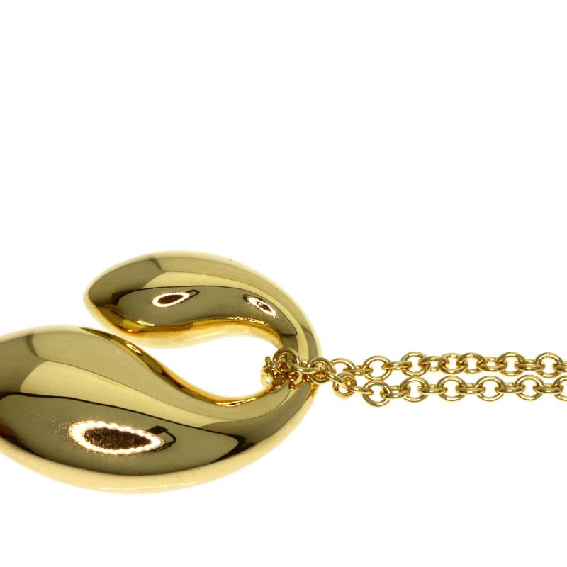Tiffany & Co Double Teardrop Necklace 18K Yellow Gold