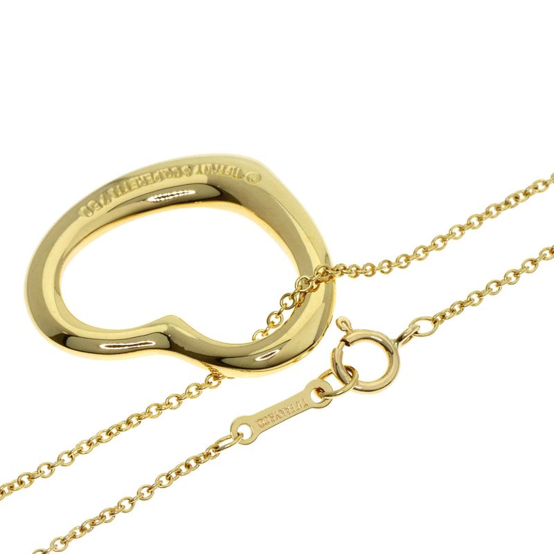 Tiffany & Co Open Heart Necklace 18K Yellow Gold