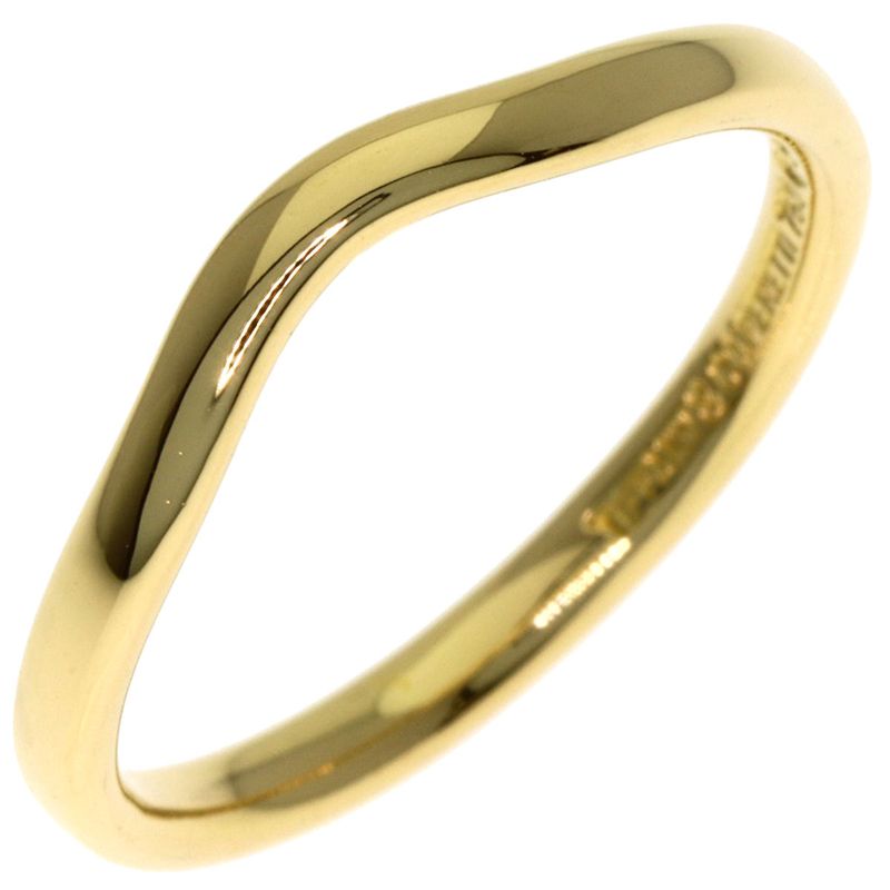 Tiffany & Co T Cube Band Ring 18K Yellow Gold