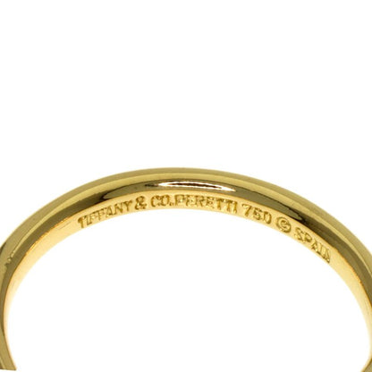 Tiffany & Co T Cube Band Ring 18K Yellow Gold