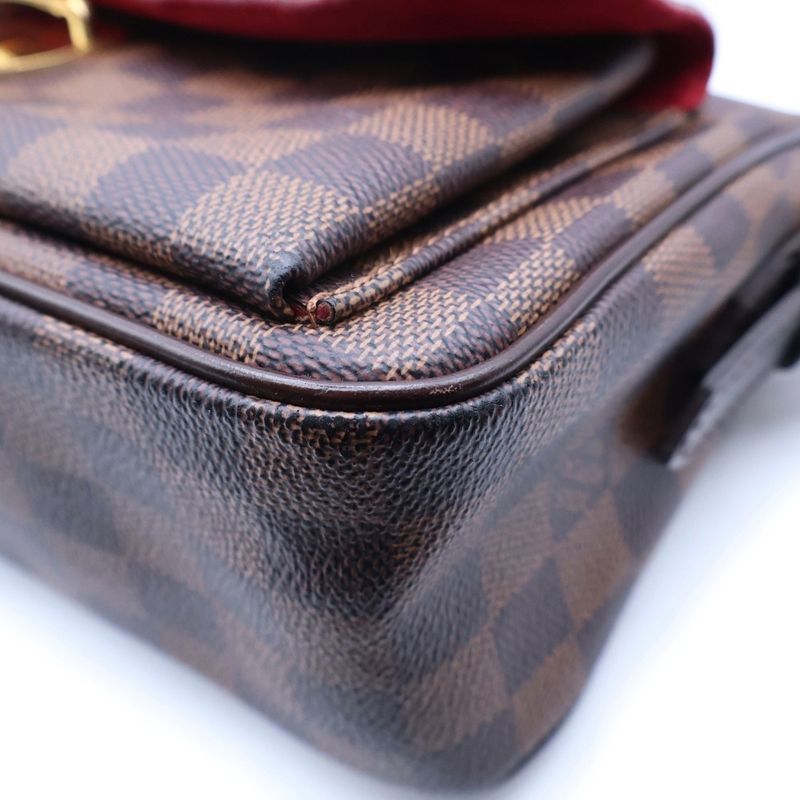 Louis Vuitton Damier Ravello GM Shoulder Bag Brown Leather