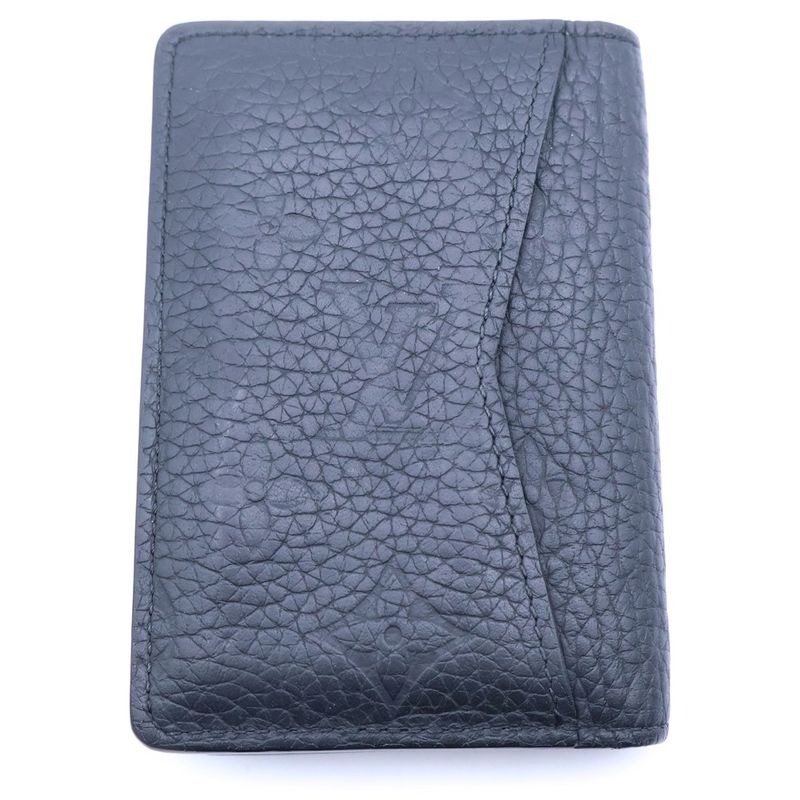 Louis Vuitton Organizer de Poche Monogram Taurillon Card Case Black