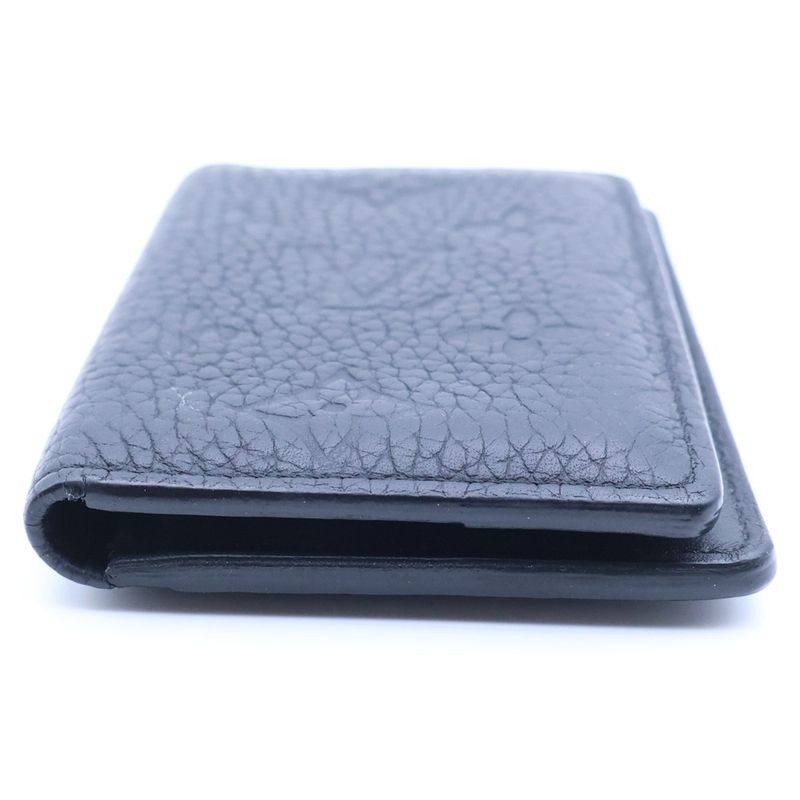 Louis Vuitton Organizer de Poche Monogram Taurillon Card Case Black