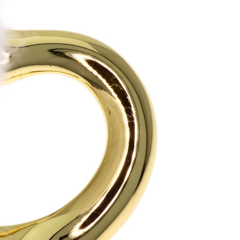 Tiffany & Co Open Heart Pendant Top 18K Yellow Gold
