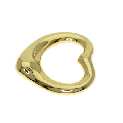 Tiffany & Co Open Heart Pendant Top 18K Yellow Gold