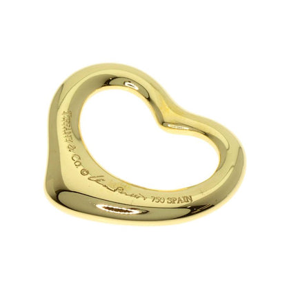 Tiffany & Co Open Heart Pendant Top 18K Yellow Gold