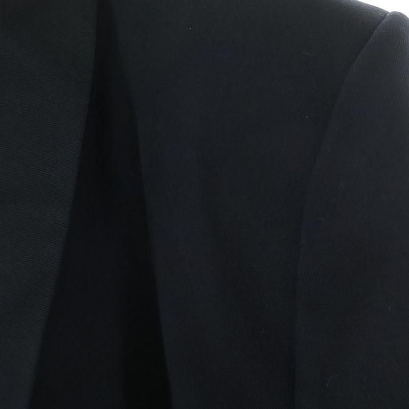 Gucci Wrapped Button Wool Silk Single Tailored Jacket Black 56