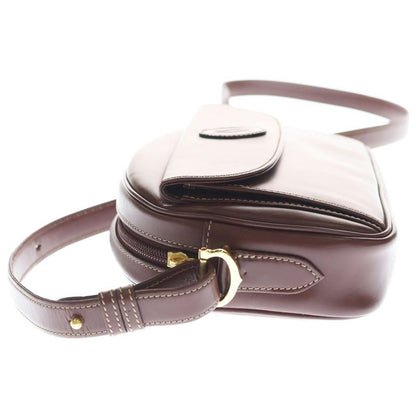 Cartier Must de Cartier Mini Shoulder Bag Gold Red Leather Bordeaux