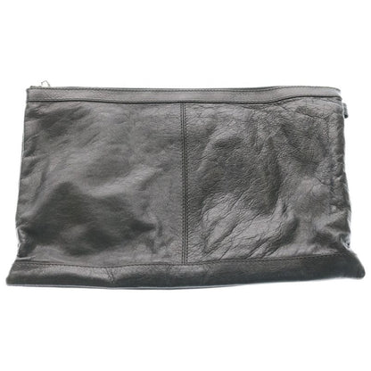 Balenciaga Classic Clip Clutch Black Leather
