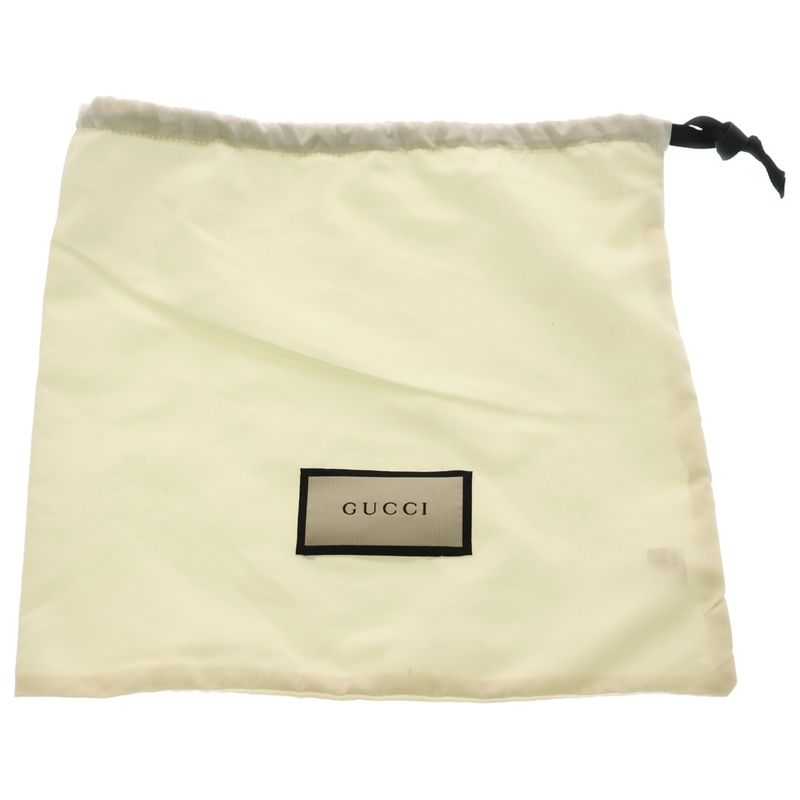 Gucci Jackie GG Supreme Chain Wallet Shoulder Bag Gold Beige