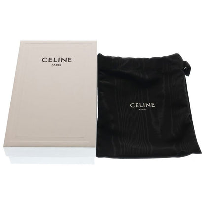 Celine Cuir Triomphe Logo Embroidery Leather Mini Camera Bag Brown