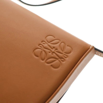 Loewe Heel Pouch Small Soft Calf Leather Shoulder Bag Tan Brown