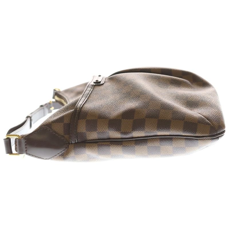 Louis Vuitton Damier Blue Msbury PM Shoulder Bag Brown Leather Gold