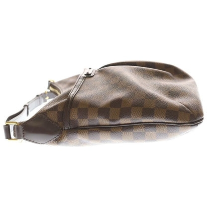 Louis Vuitton Damier Blue Msbury PM Shoulder Bag Brown Leather Gold