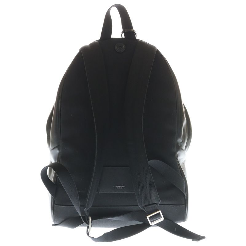 Saint Laurent Paris City Backpack Black Canvas