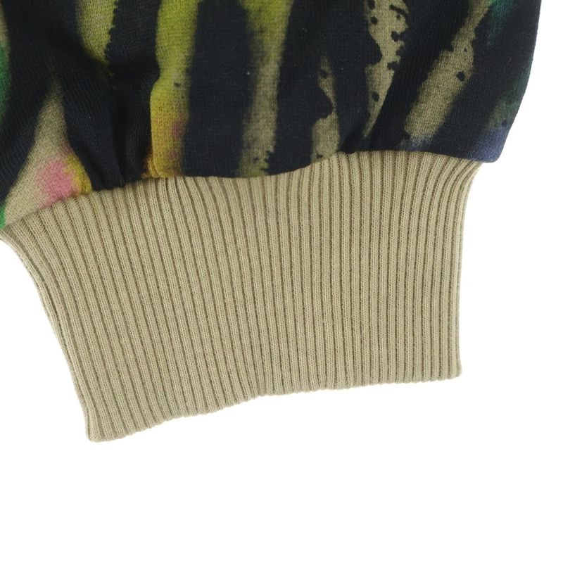 Dolce & Gabbana Cropped Graffiti Print Crew Neck Sweatshirt Multi