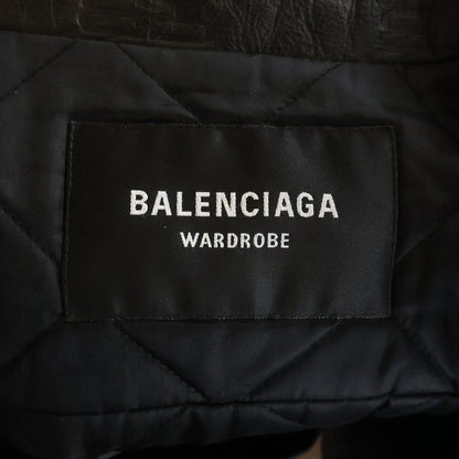 Balenciaga BB Monogram Leather Jacket Bbmonogram Black