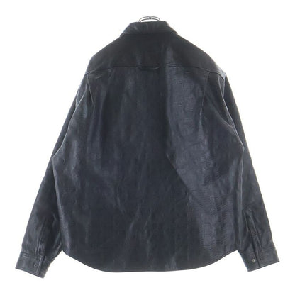 Balenciaga BB Monogram Leather Jacket Bbmonogram Black