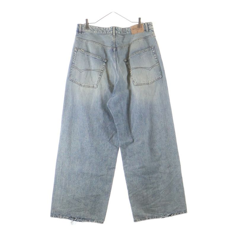 Balenciaga Y2K Stretched Knee Baggy Jena Pants Indigo