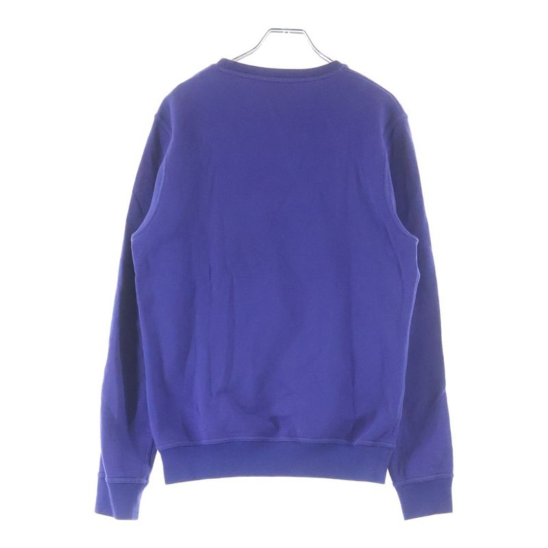Hermes Brazilian Horse Lamb Leather Patch Crew Neck Sweatshirt Trainer Blue Sneaker