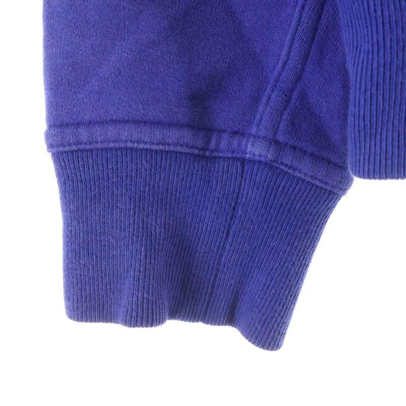 Hermes Brazilian Horse Lamb Leather Patch Crew Neck Sweatshirt Trainer Blue Sneaker