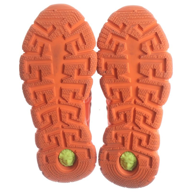 Versace Trigreca Sneaker Volume Sole Low Cut Sneakers Orange